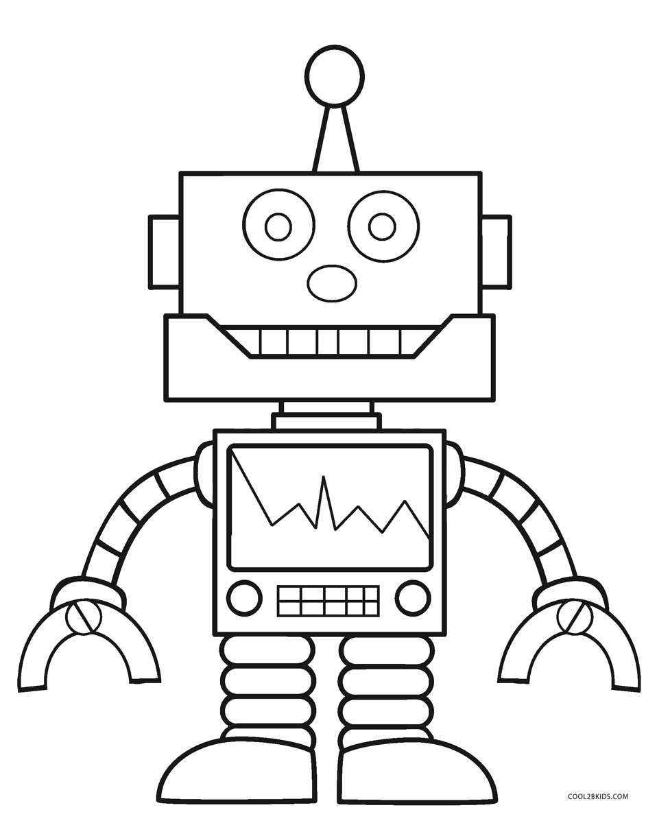 Ausmalbilder Roboter - Malvorlagen kostenlos zum ausdrucken