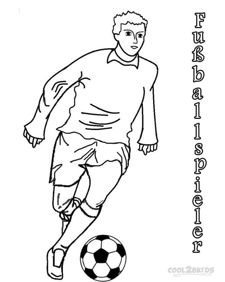 ausmalbilder fußballer