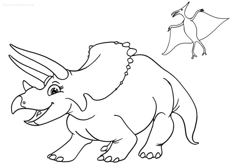 Ausmalbilder Triceratops - Malvorlagen kostenlos zum ausdrucken