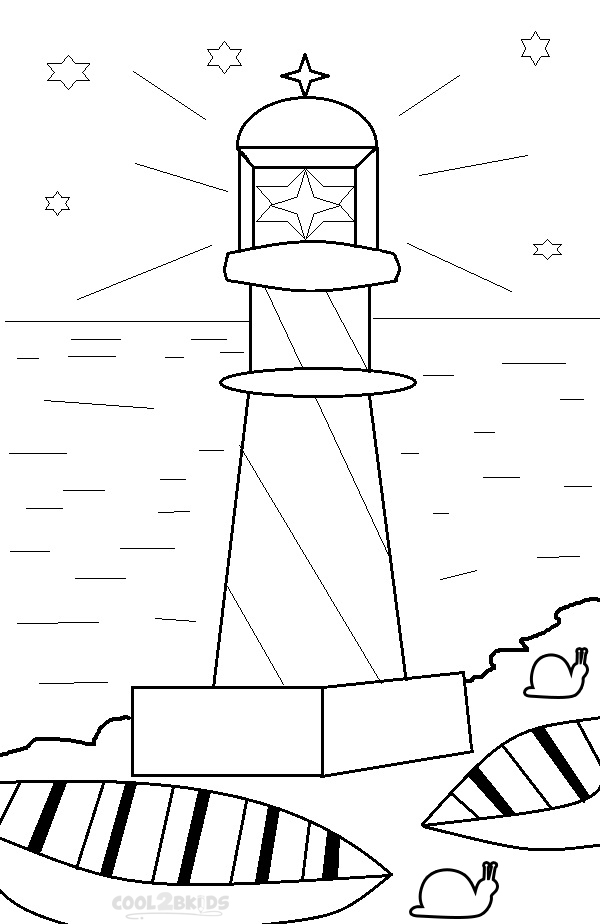 Ausmalbilder Leuchtturm - Malvorlagen kostenlos zum ausdrucken