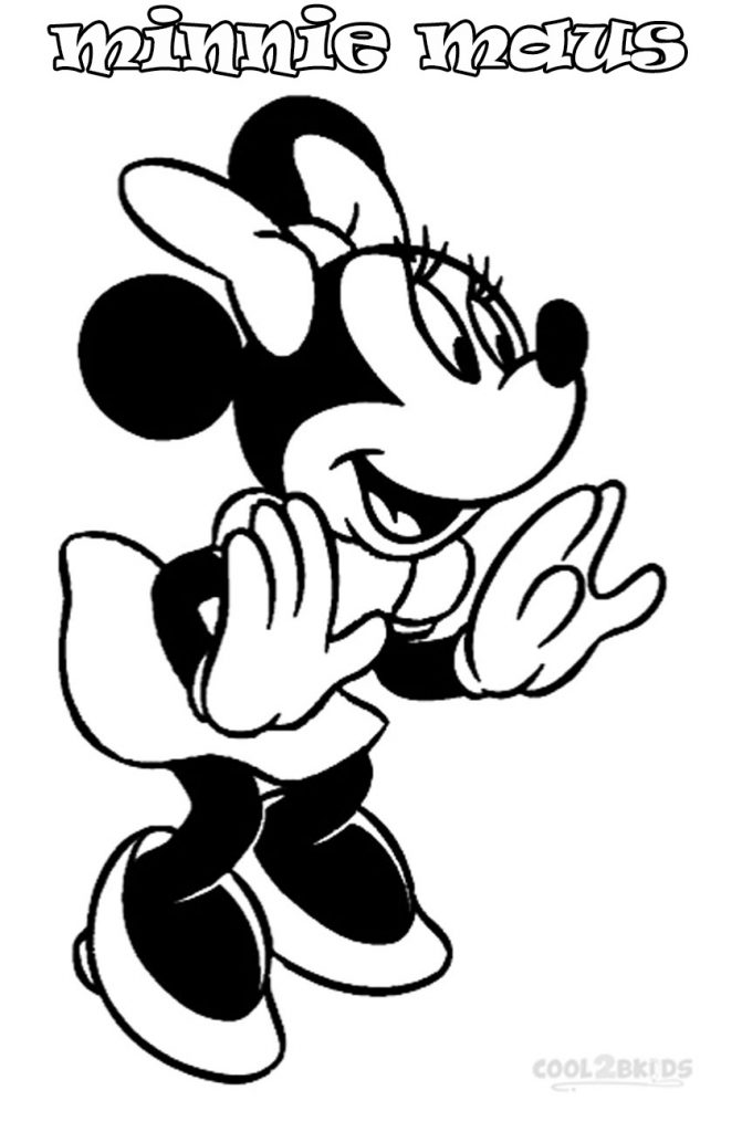 Ausmalbilder Minnie Maus Malvorlagen kostenlos zum