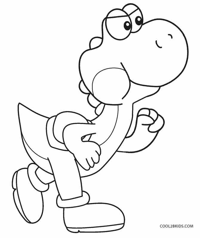 25+ Desenhos do Yoshi para Imprimir e Colorir/Pintar