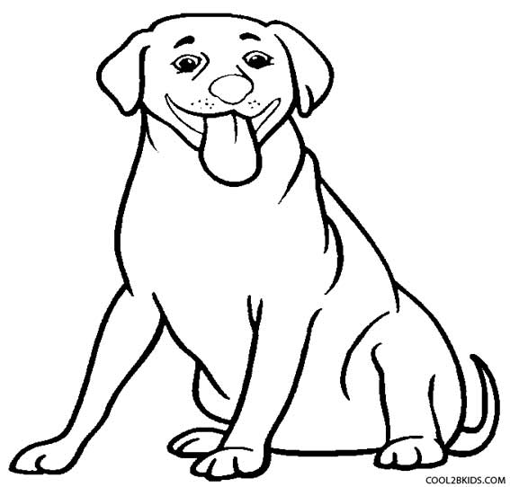 Desenhos para colorir de desenho de um filhote de cachorro para colorir  