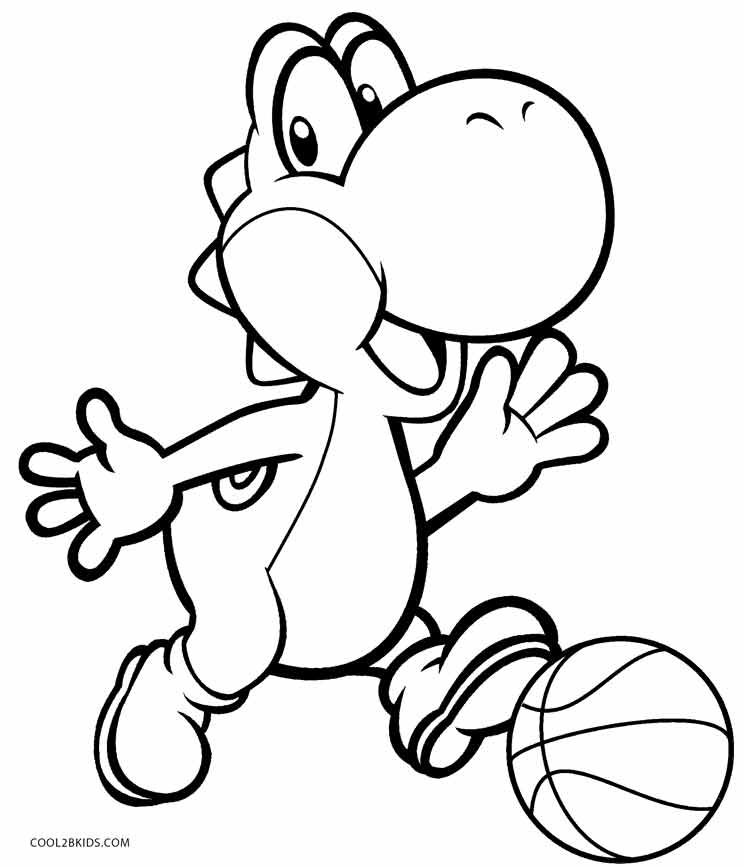 25+ Desenhos do Yoshi para Imprimir e Colorir/Pintar