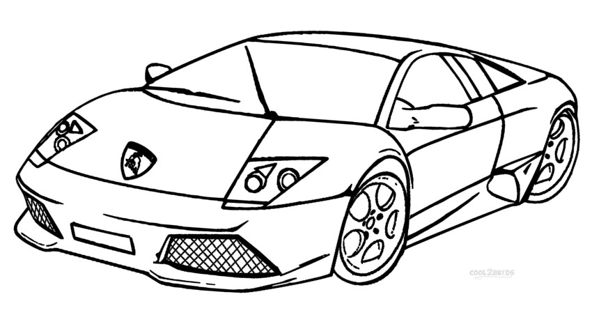 Desenhos para colorir de desenho para colorir de uma lamborghini murcielago  