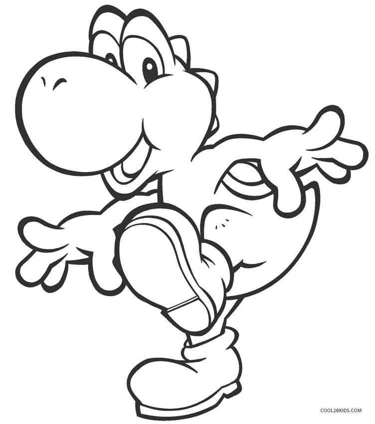 25+ Desenhos do Yoshi para Imprimir e Colorir/Pintar