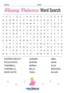 printable disney word search cool2bkids