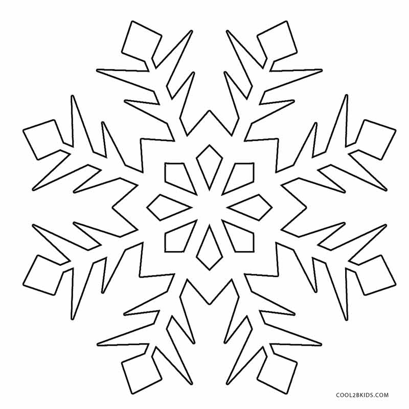 Desenhos De Floco De Neve Para Colorir Paginas Para Impressao Gratis