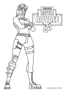 Fortnite Renegade Raider Coloring Pages - Krissys Quilting