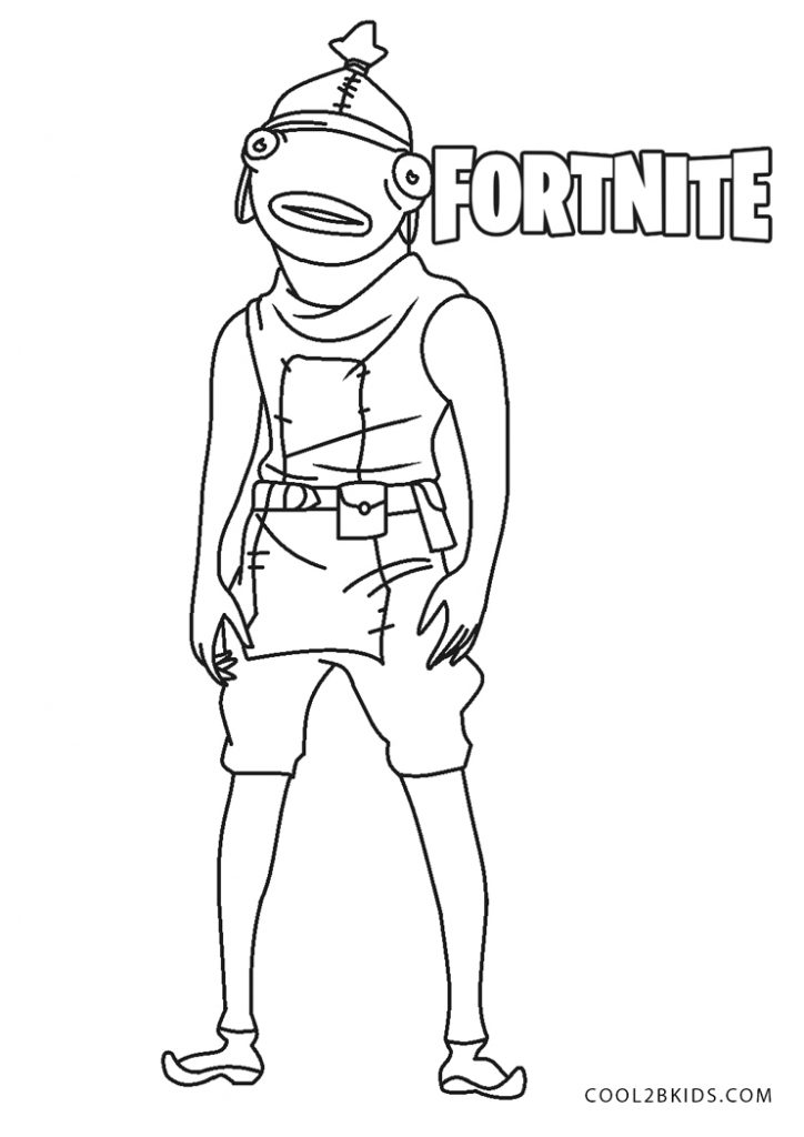 Fortnite Fish Coloring Pages