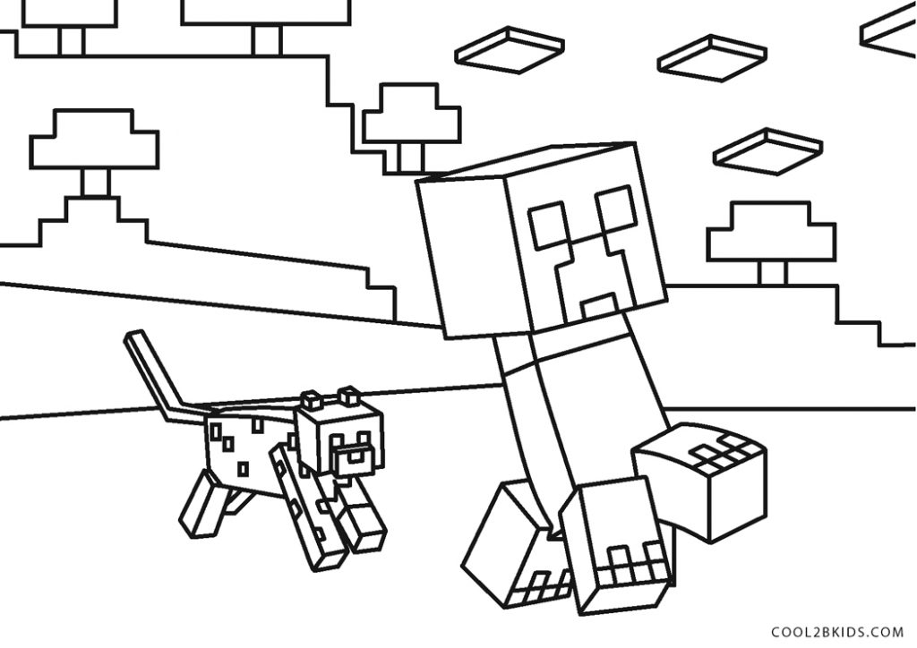 Free Printable Minecraft Coloring Pages For Kids