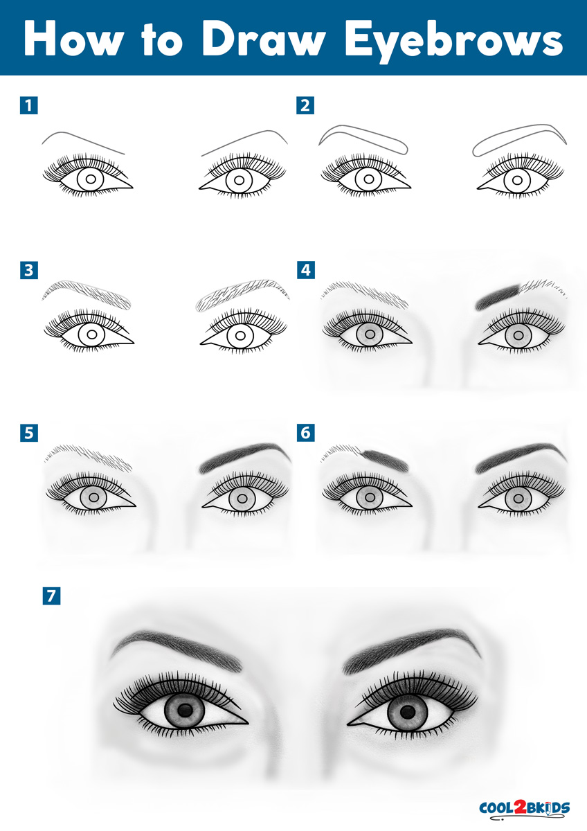 how to draw eyebrows