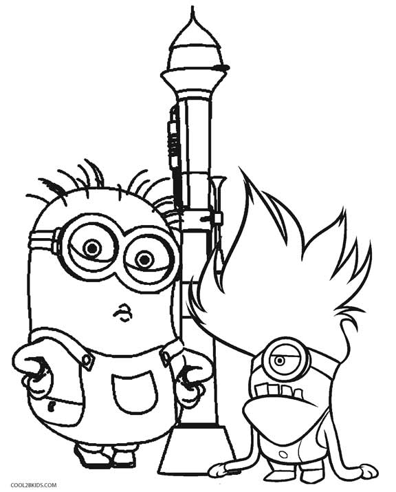 45 Desenhos do Minions para Colorir (Meu Malvado Favorito)