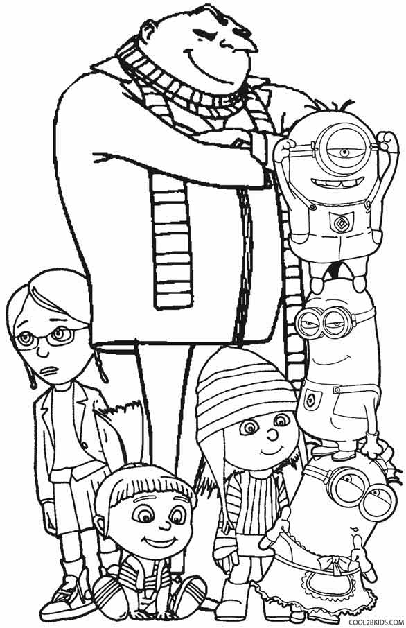 45 Desenhos do Minions para Colorir (Meu Malvado Favorito)