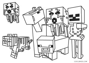 minecraft creeper coloring pages