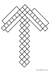 minecraft sword coloring pages