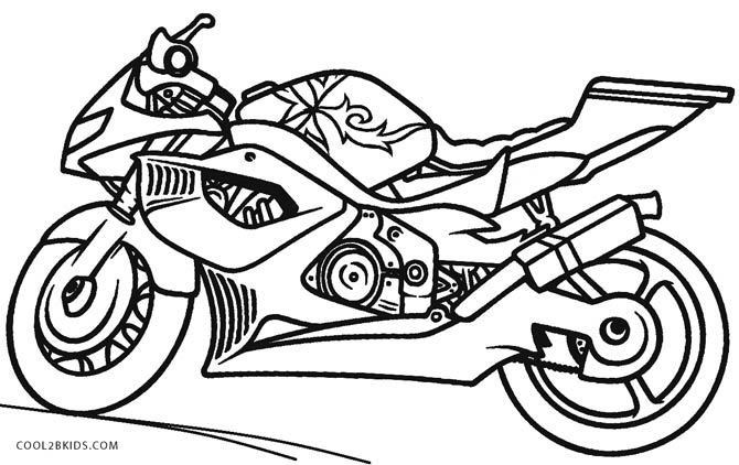 página para colorir de moto isolada para crianças 5162933 Vetor no Vecteezy