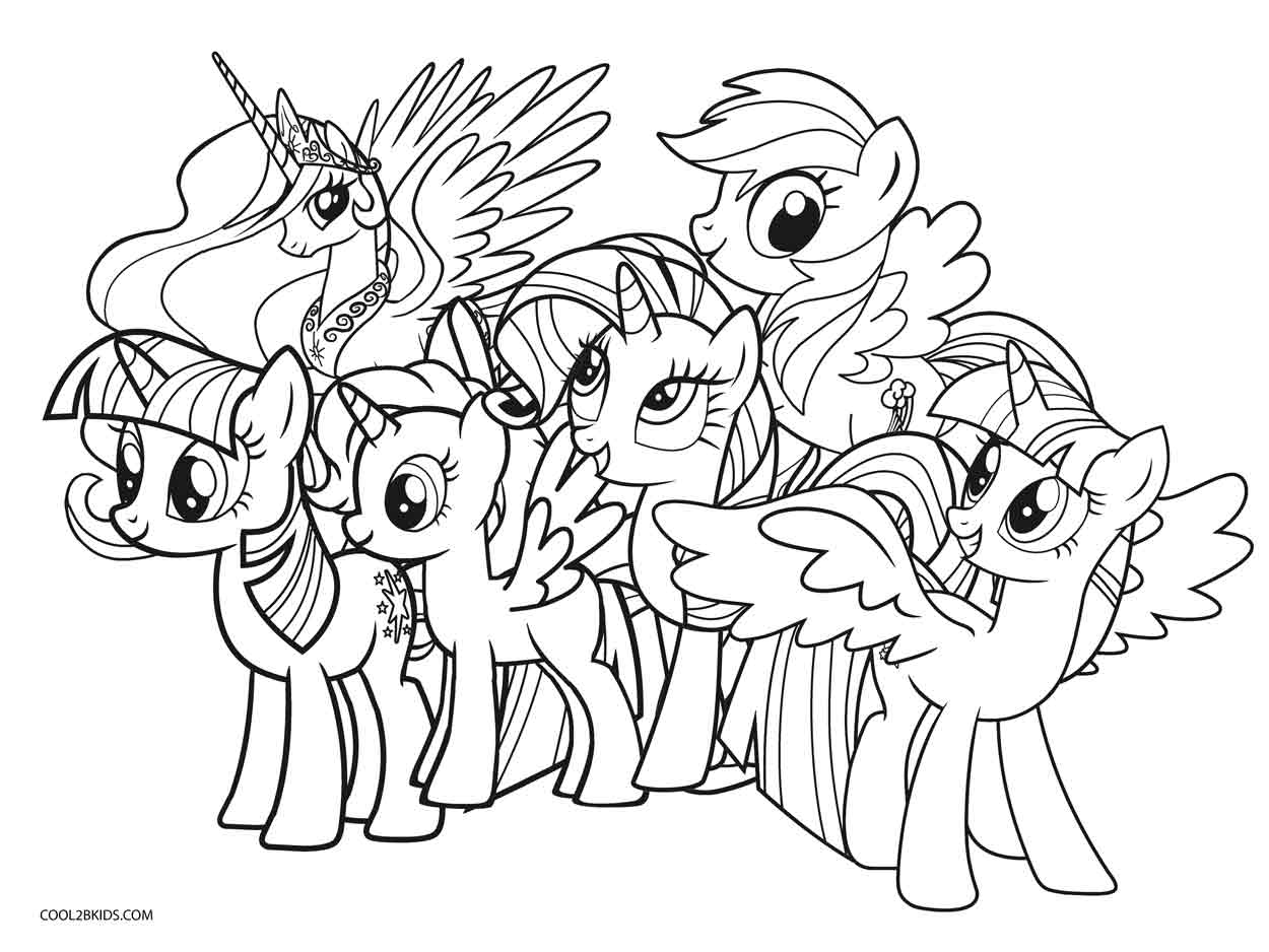 de 80] Desenhos My Little Pony para Colorir e Imprimir