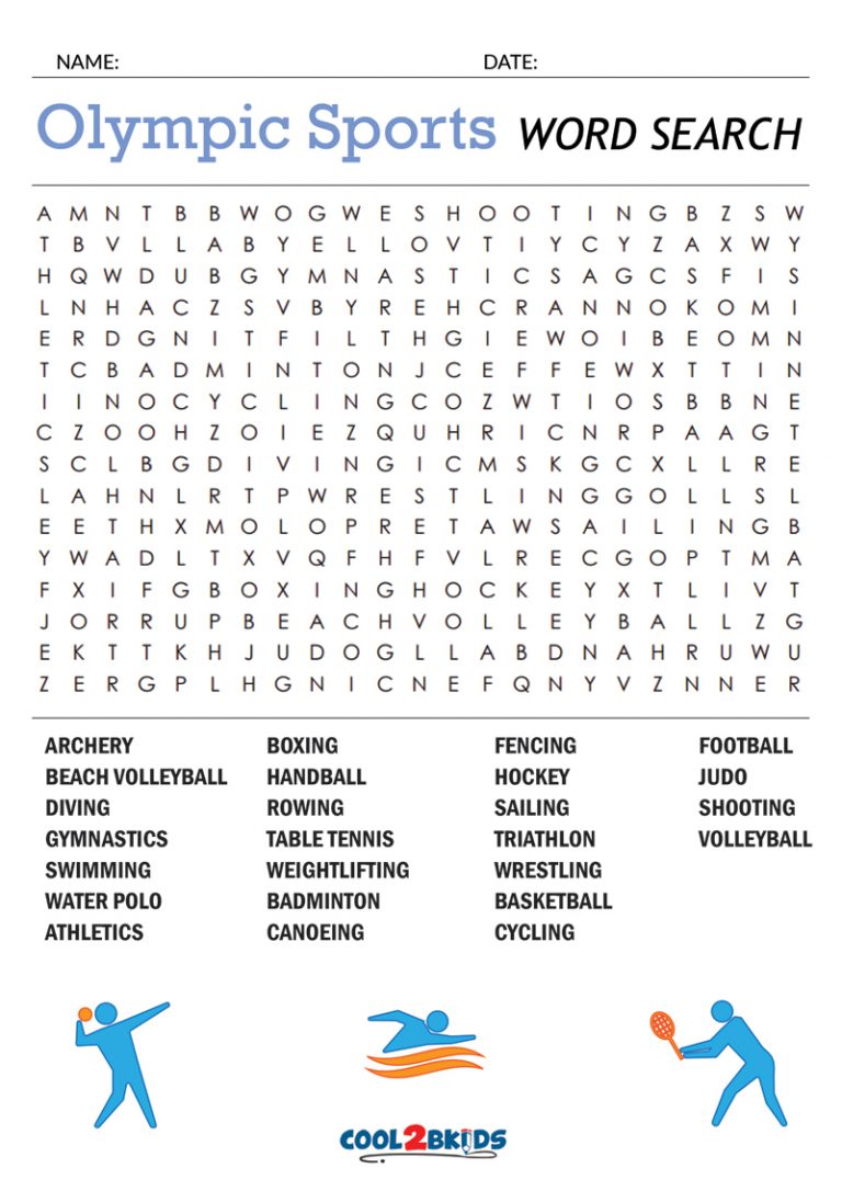 Printable Sports Word Search | Cool2bKids