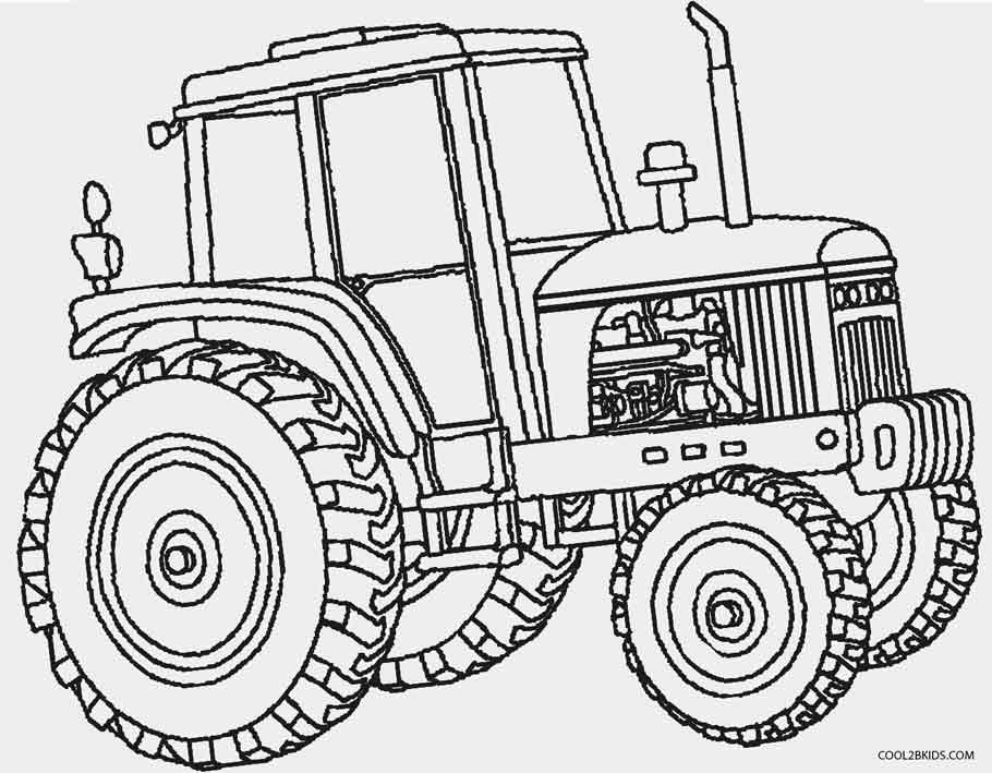 Desenho de Trator john Deere para colorir