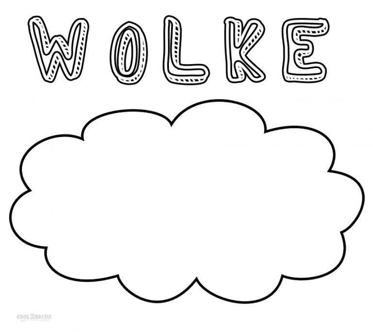 Ausmalbilder Wolke - Malvorlagen kostenlos zum ausdrucken