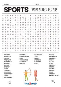 printable sports word search cool2bkids