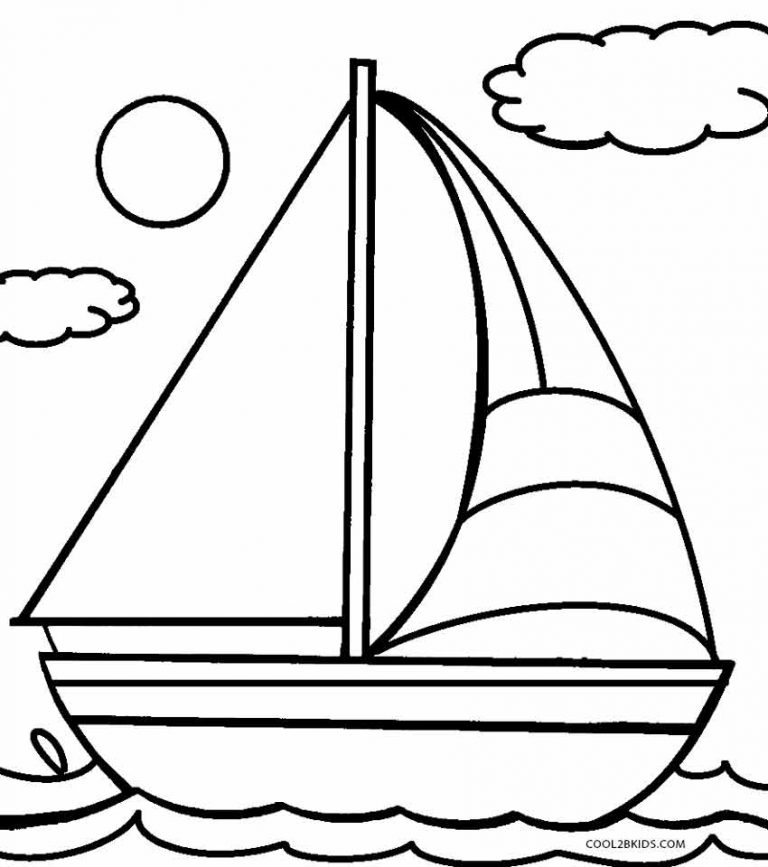 Ausmalbilder Boot - Malvorlagen kostenlos zum ausdrucken