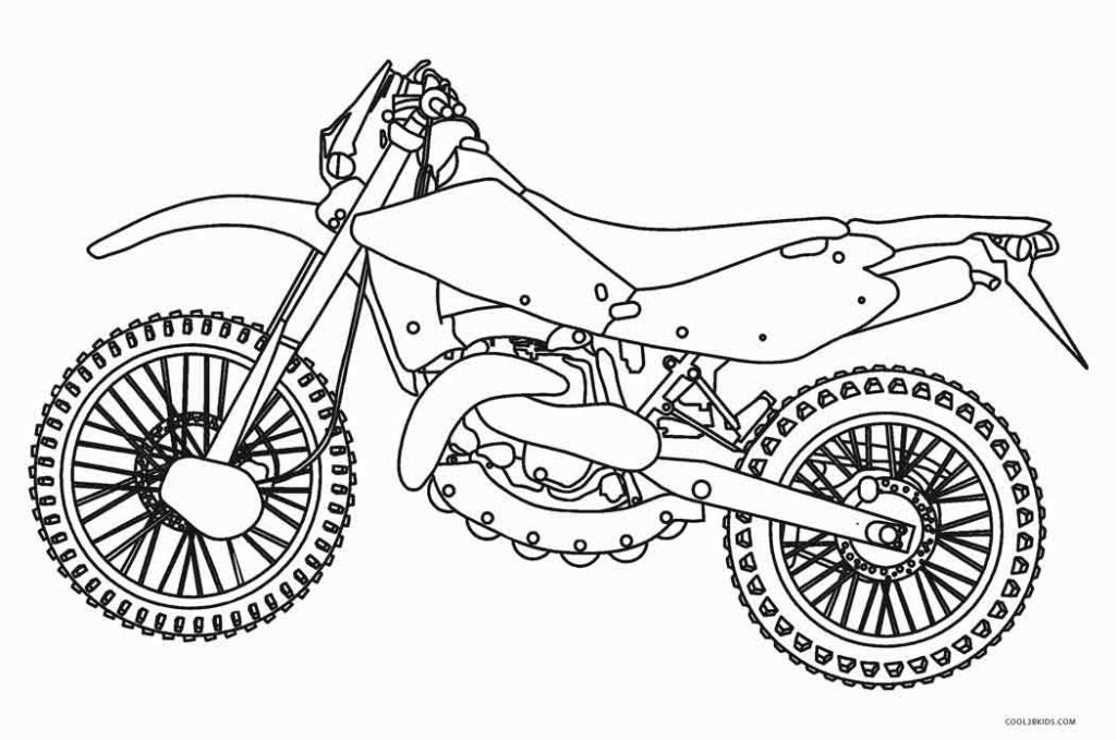 Ausmalbilder Motorrad - Malvorlagen kostenlos zum ausdrucken