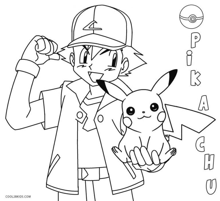 Ausmalbilder Pikachu - Malvorlagen kostenlos zum ausdrucken