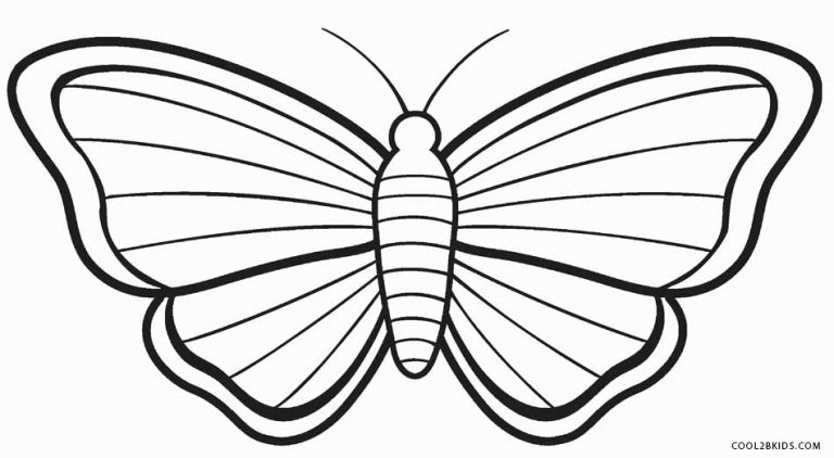 Schmetterlinge Ausmalen: Einfache Schmetterlingsvorlagen zum Ausdrucken & Kostenlos! (Ausmalbilder Kostenlos)