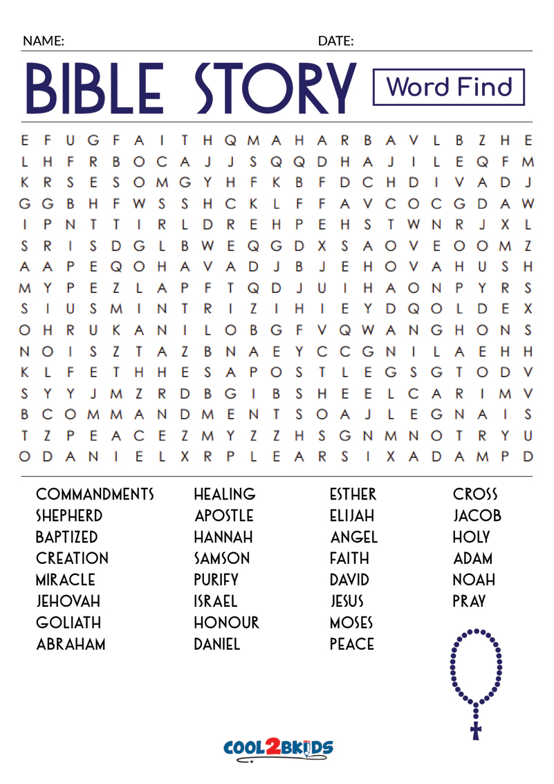 Printable Bible Word Search