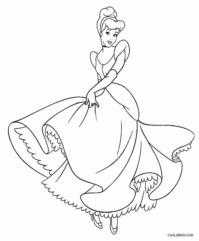 Ausmalbilder Cinderella - Malvorlagen kostenlos zum ausdrucken