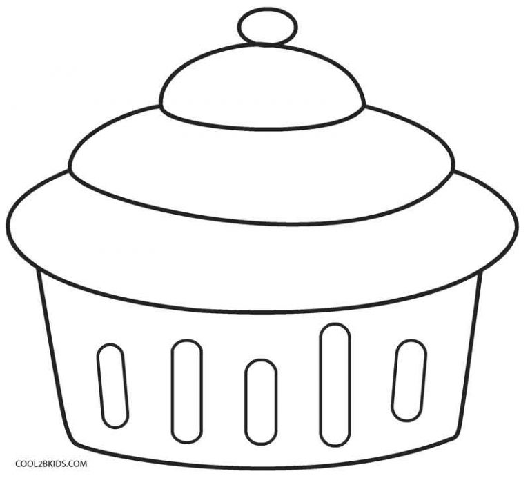 Ausmalbilder Cupcake Malvorlagen kostenlos zum ausdrucken