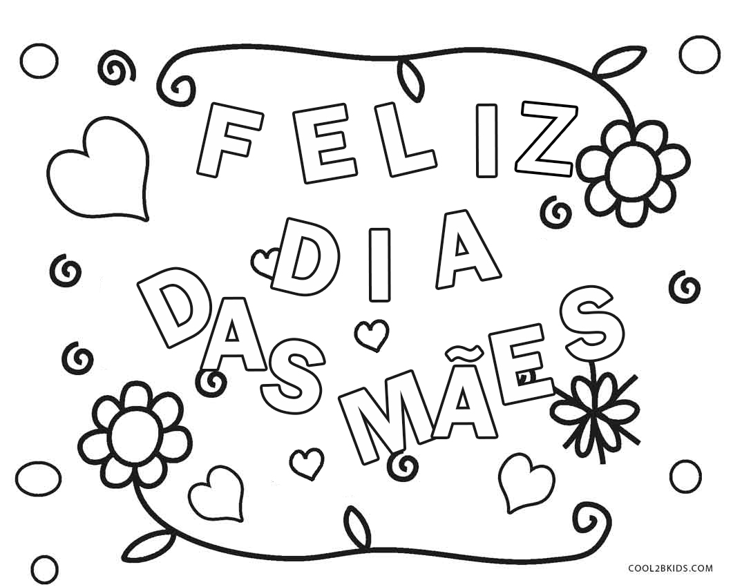 Desenhos de Dia das Mães para Colorir Para Colorir