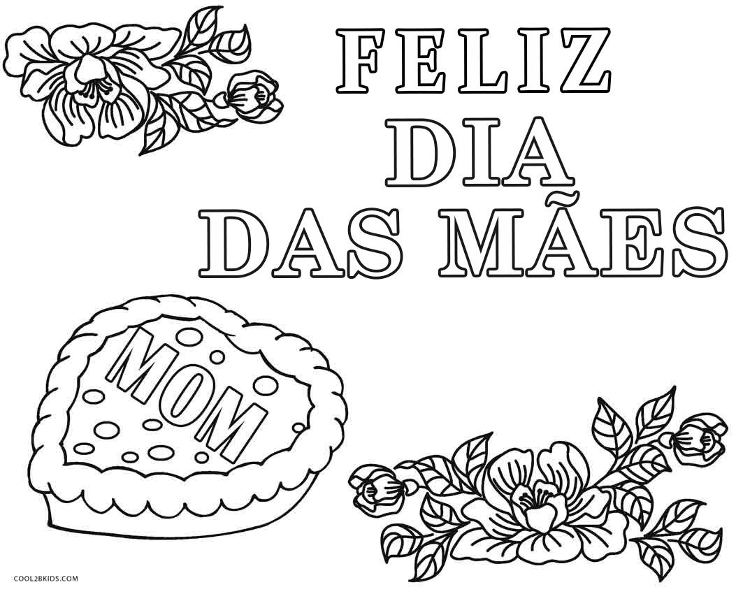 Desenhos de Dia das Mães para Colorir Para Colorir