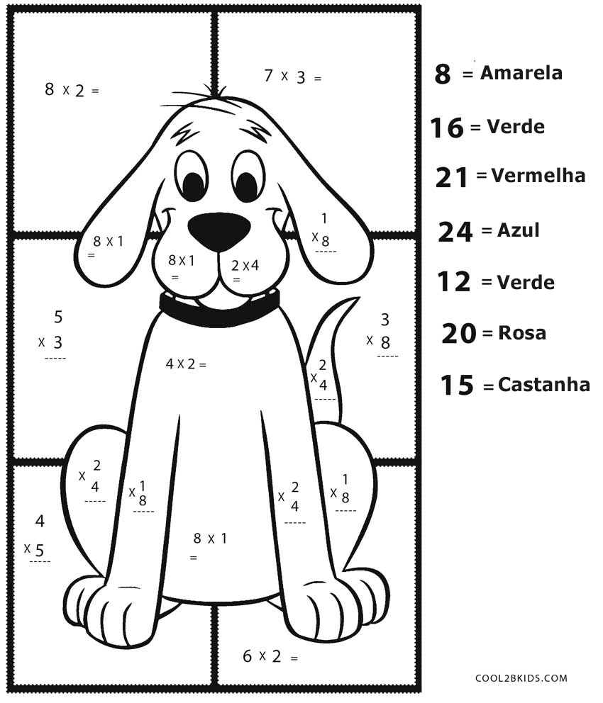 Football Multiplication Coloring Worksheets Lions