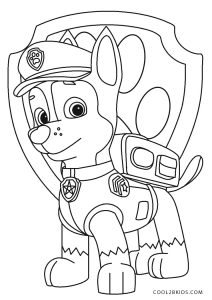 free printable paw patrol coloring pages