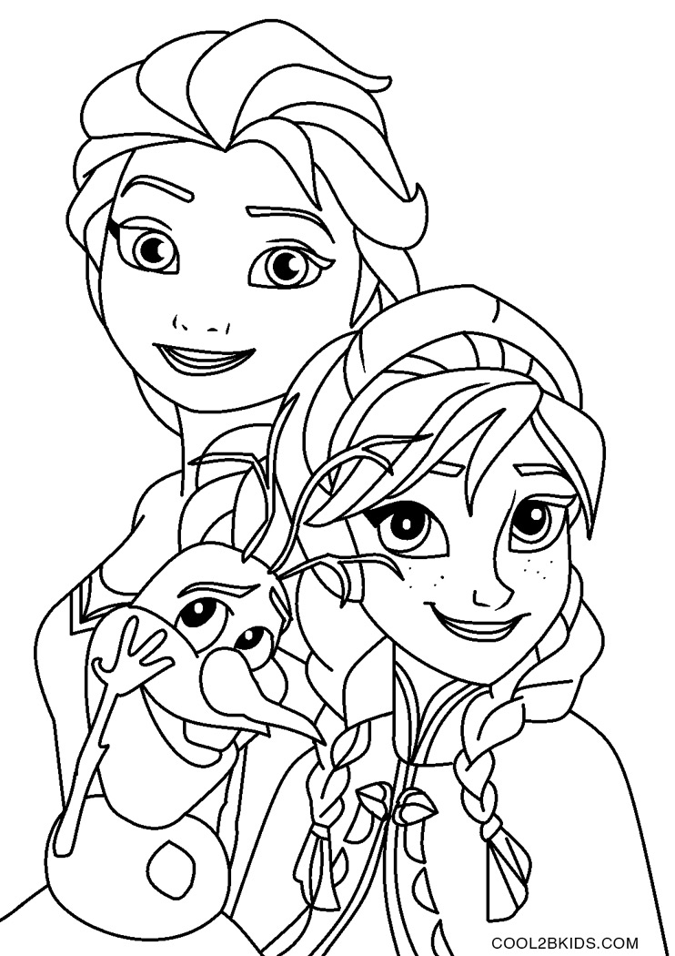 Free Printable Frozen Coloring Pages