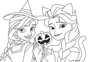 Frozen Halloween Coloring Pages - Frozen Characters Coloring Pages -  Desenhos para colorir para crianças e adultos