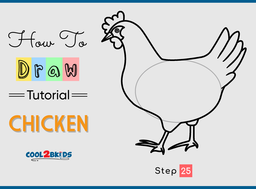 How to Draw a Chicken - Cool2bKids