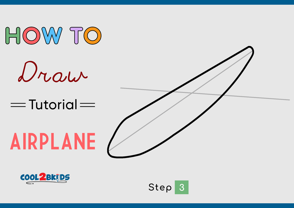 How to Draw an Airplane - Cool2bKids