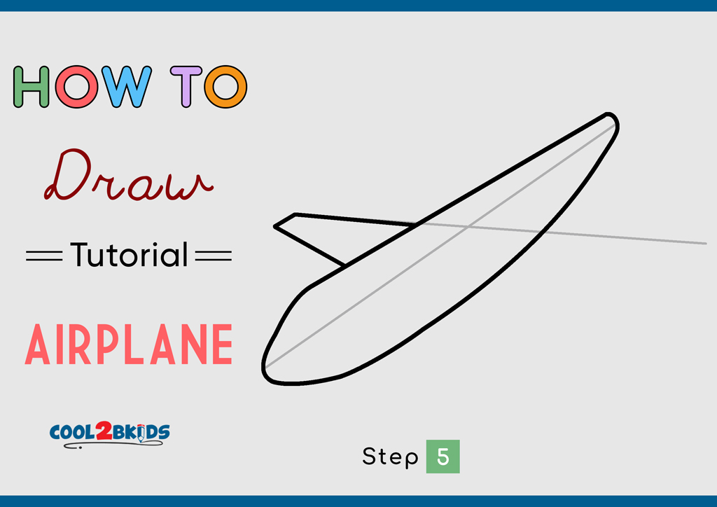 How to Draw an Airplane - Cool2bKids