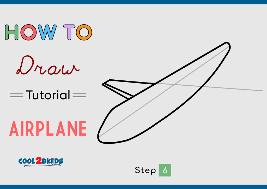 How to Draw an Airplane - Cool2bKids