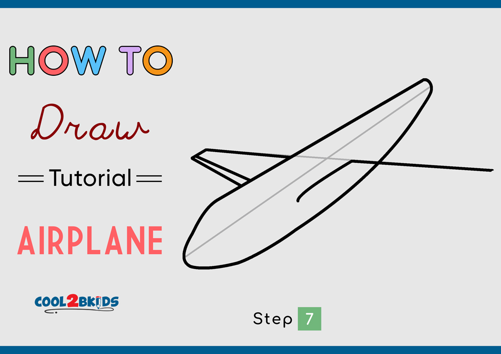 How to Draw an Airplane - Cool2bKids