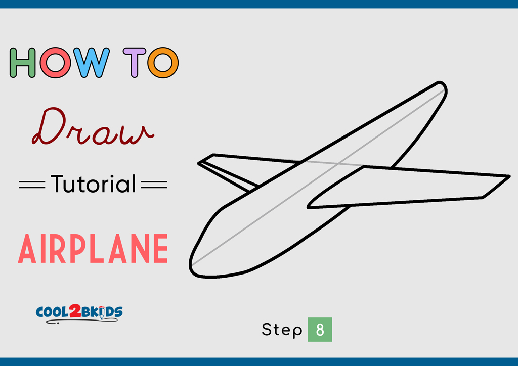 How to Draw an Airplane - Cool2bKids