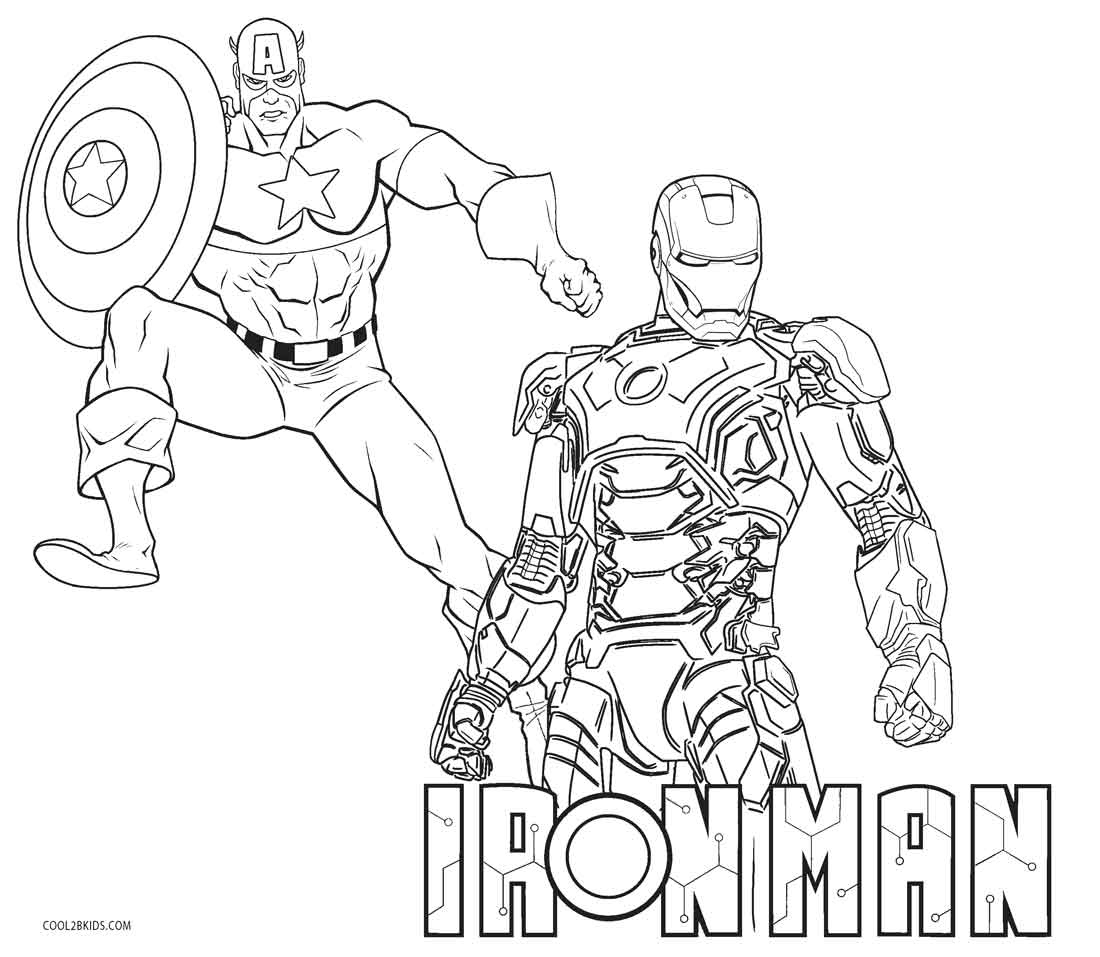 Ausmalbilder Iron Man - Malvorlagen kostenlos zum ausdrucken
