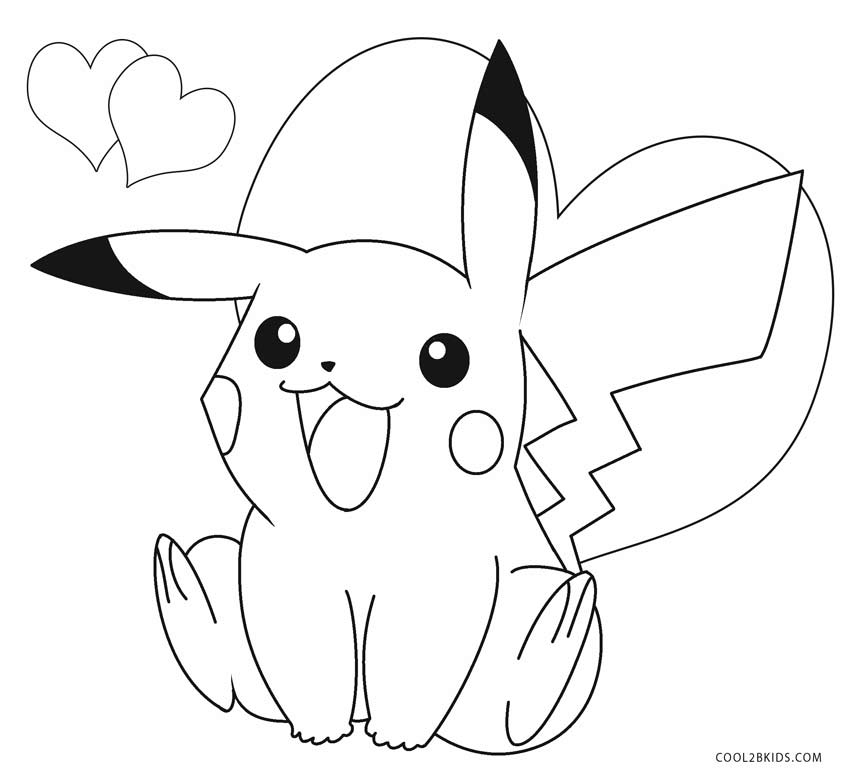 Ausmalbilder Pikachu - Malvorlagen kostenlos zum ausdrucken