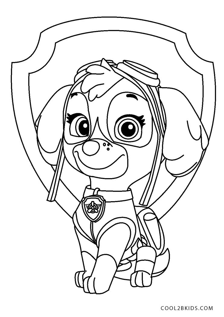 Free Printable PAW Patrol Coloring Pages For Kids