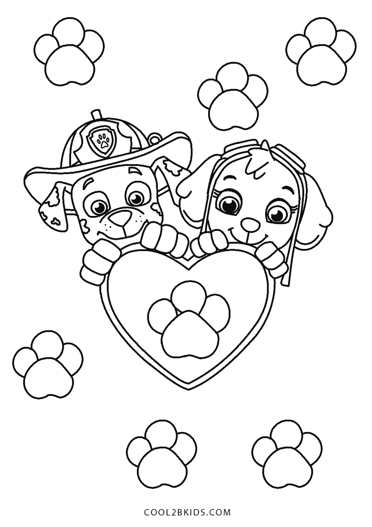 Free Printable PAW Patrol Coloring Pages For Kids