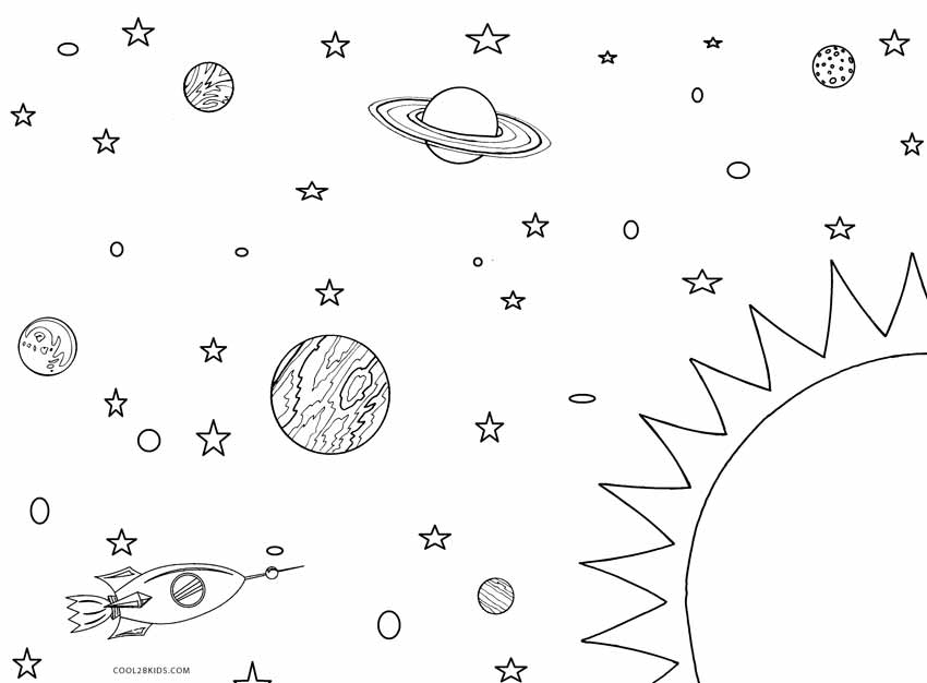 Sistema Solar: planetas, astros e desenho para colorir - Escola Kids